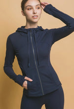 Load image into Gallery viewer, Navy Zip-up Jacket
