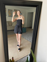 Load image into Gallery viewer, Black Tube Top Romper

